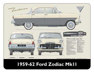Ford Zodiac MkII 1959-62 Mouse Mat